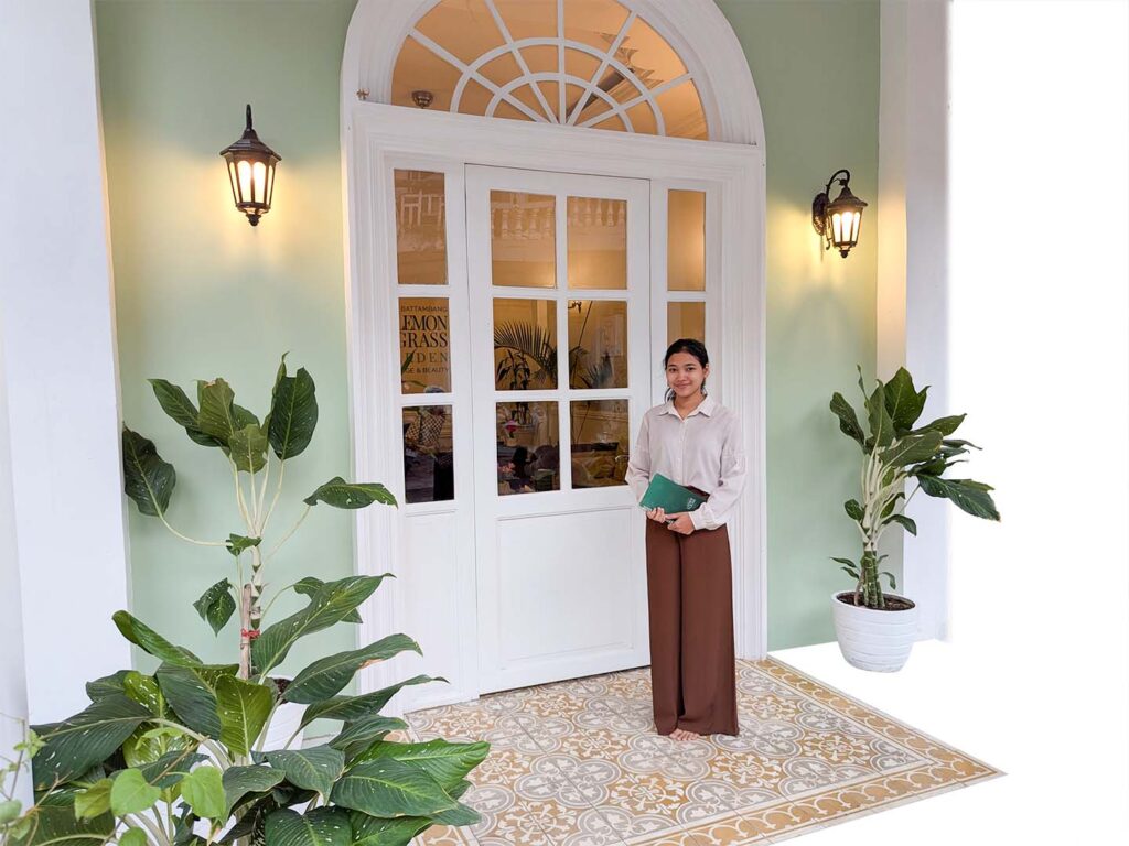 lemongrass garden spa front in battambang
